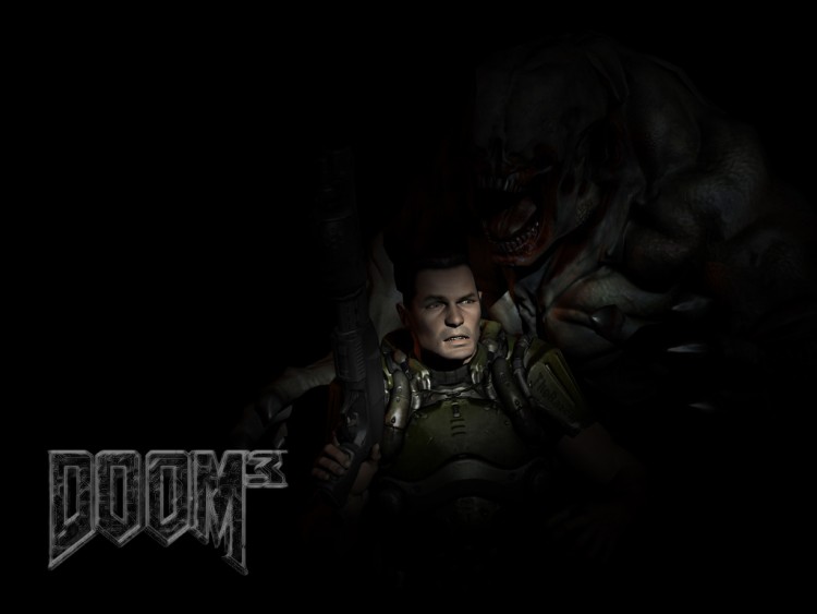 Fonds d'cran Jeux Vido Doom 3 Tout est noir, sans espoir...