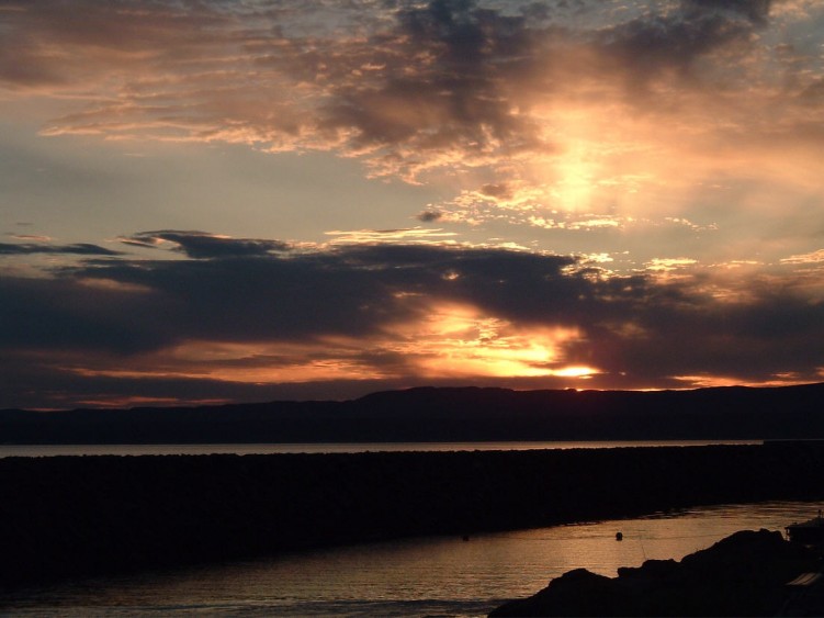 Fonds d'cran Nature Couchers et levers de Soleil Baie des Sept-les, Qc