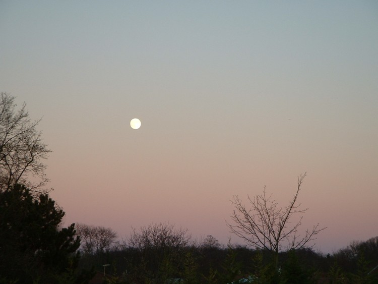 Fonds d'cran Nature Couchers et levers de Soleil Lever de Lune