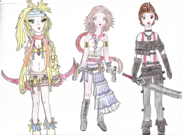 Fonds d'cran Art - Crayon Personnages Final fantasy