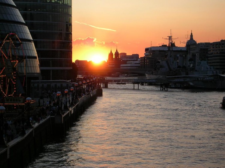 Fonds d'cran Voyages : Europe Grande-Bretagne Coucher de soleil