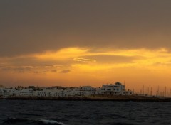 Wallpapers Nature coucher de soleil sur Monastir (tunisie)