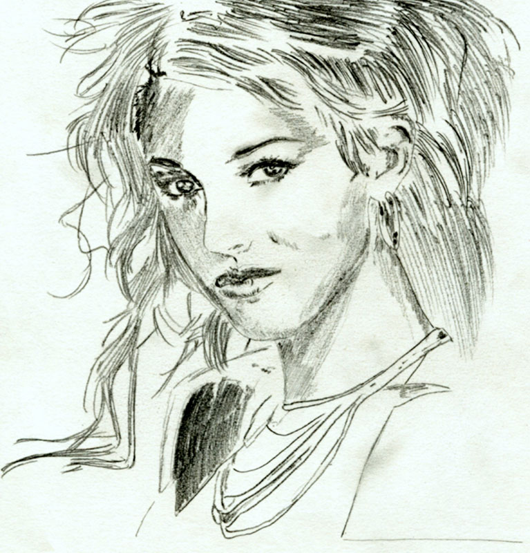 Wallpapers Art - Pencil Portraits crista nicole