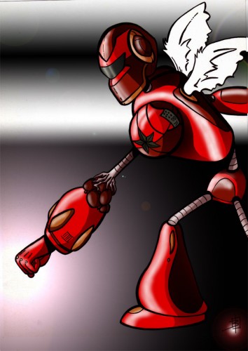 Wallpapers Digital Art Science-Fiction - Robots Le robot tout rouge