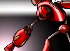 Wallpapers Digital Art Le robot tout rouge