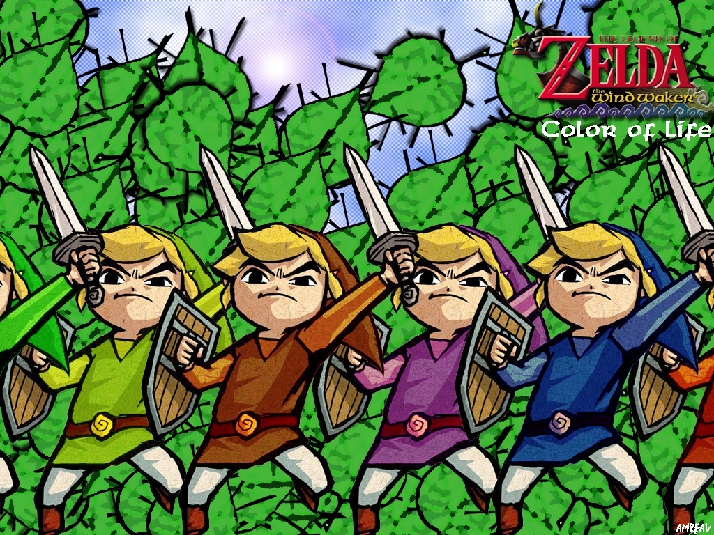 Fonds d'cran Jeux Vido Zelda Link color of life