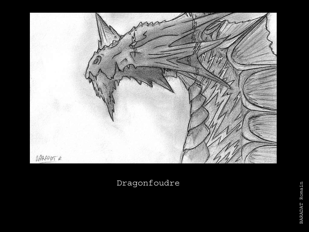 Wallpapers Art - Painting Dragons le dragon de la foudre...