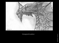 Fonds d'cran Art - Peinture le dragon de la foudre...