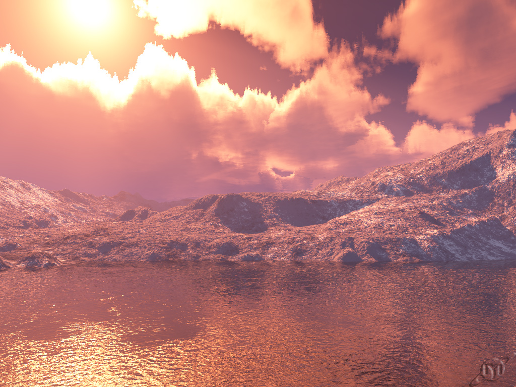 Wallpapers Digital Art 3D - Terragen Ultime red