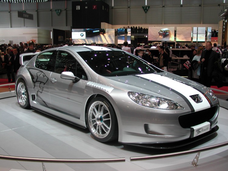 Fonds d'cran Voitures Peugeot Silhouette Geneve 2004