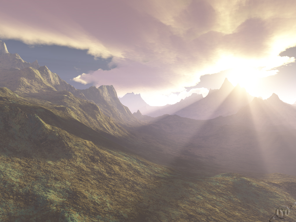 Wallpapers Digital Art 3D - Terragen Flux lumineux...