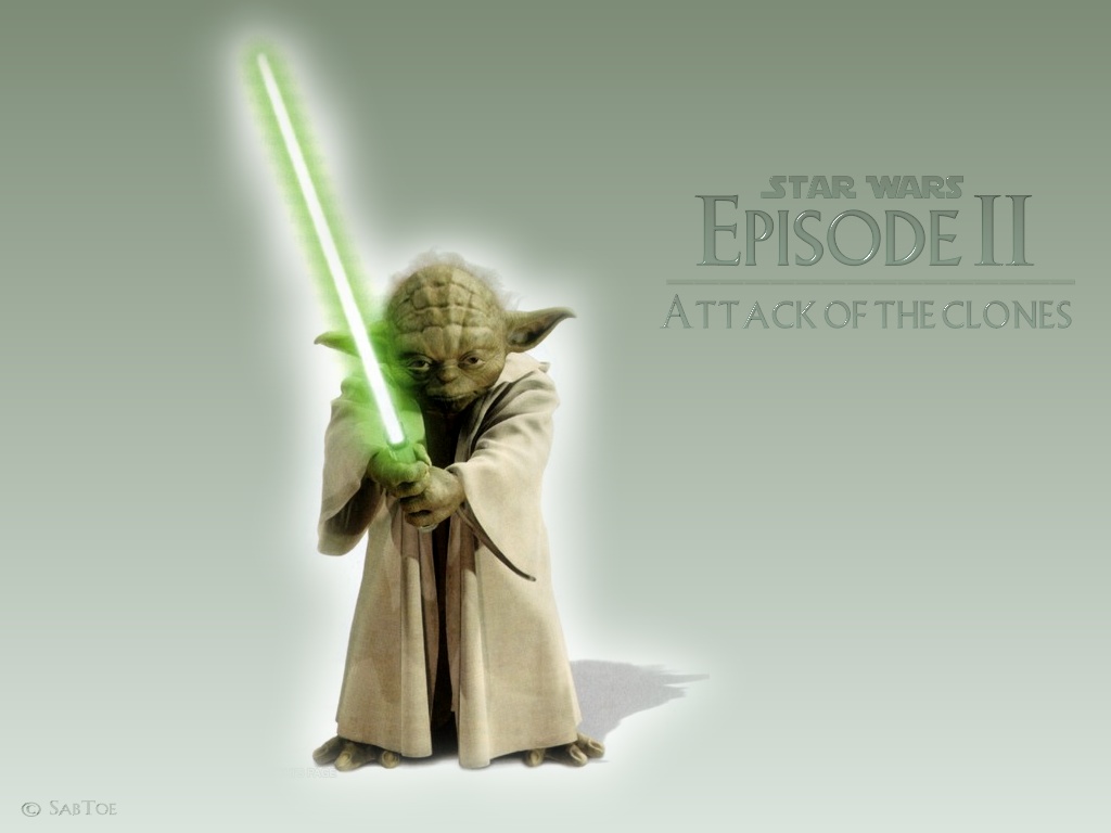 Fonds d'cran Cinma Star Wars II - L'Attaque des Clones Matre YODA