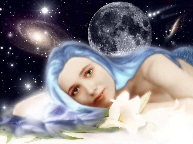 Wallpapers Digital Art Women - Femininity princess of space