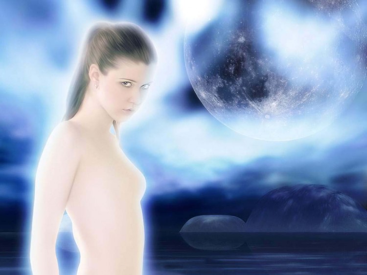 Wallpapers Digital Art Women - Femininity au clair de lune princesse