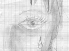 Fonds d'cran Art - Crayon a little tear