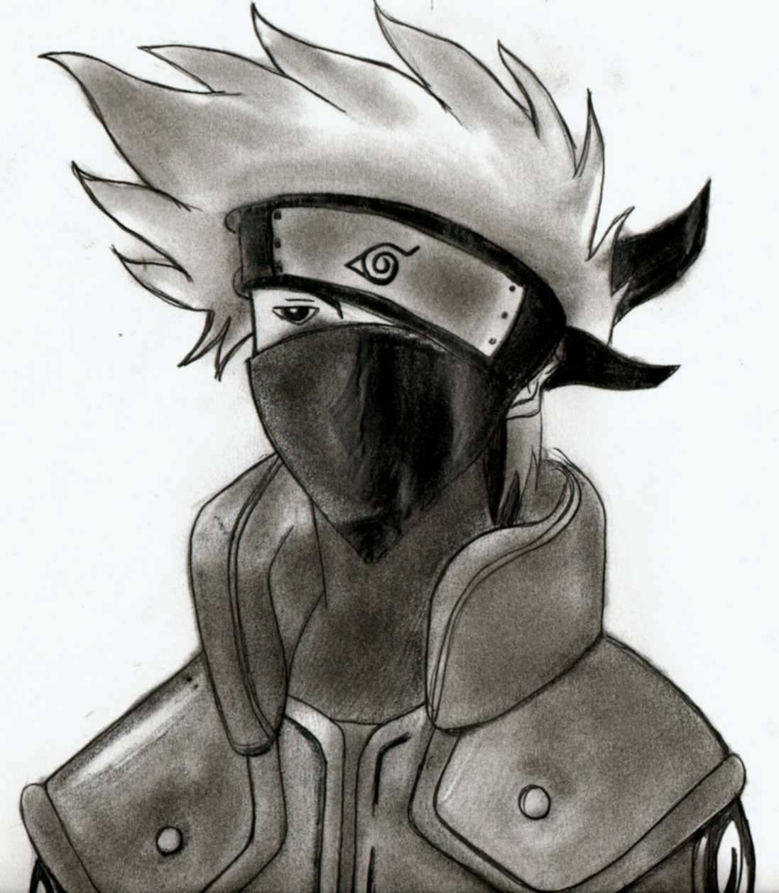 Wallpapers Art - Pencil Manga - Naruto Kakashi