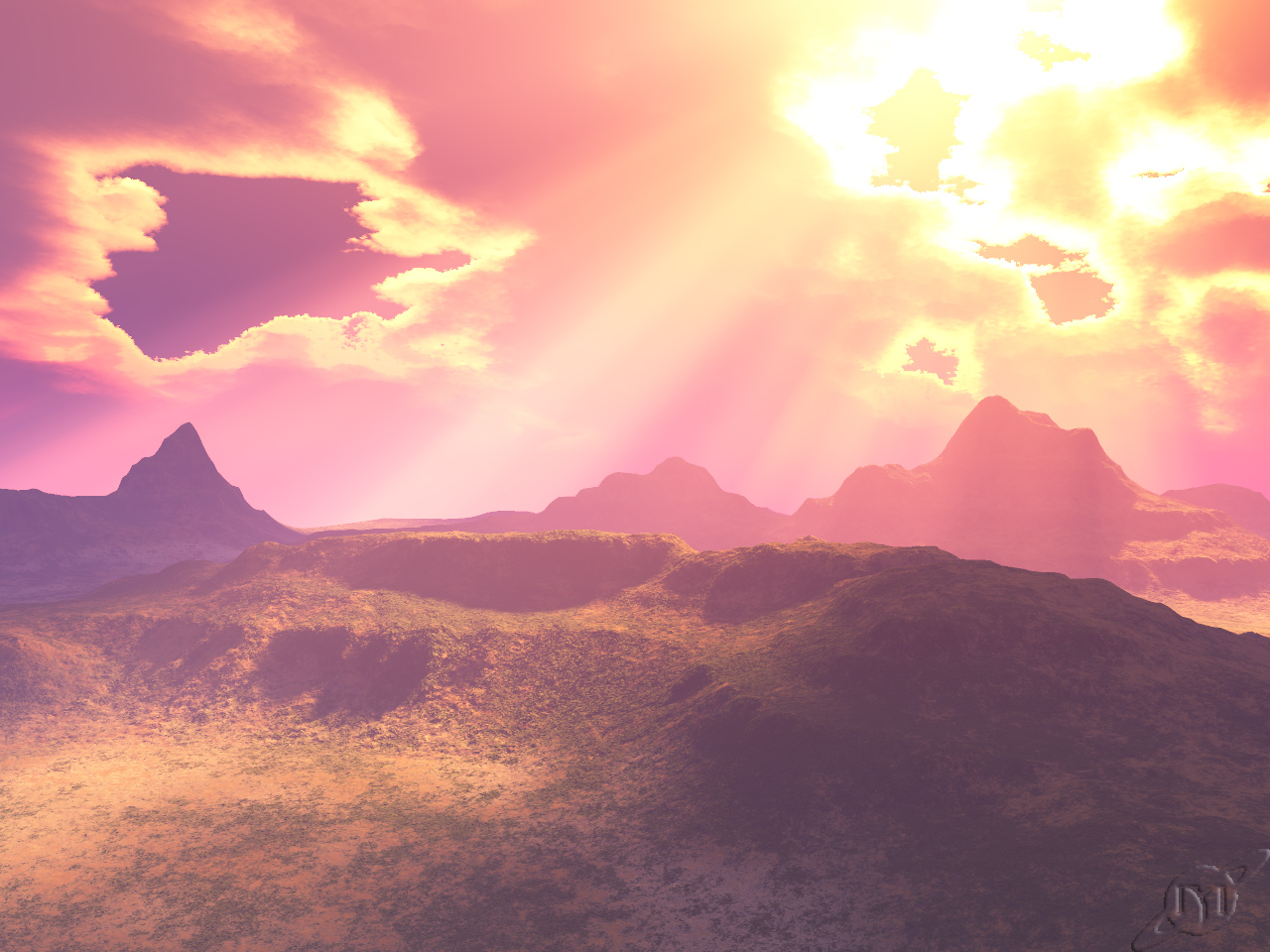 Wallpapers Digital Art 3D - Terragen Red land