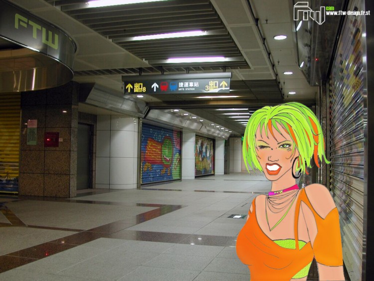 Wallpapers Art - Painting Characters Hawaan Metro Lady