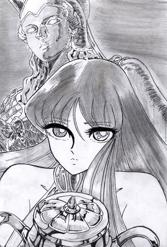 Fonds d'cran Art - Crayon Manga - Saint Seiya ATHENA