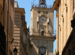 Fonds d'cran Constructions et architecture Horloge Aix en Provence