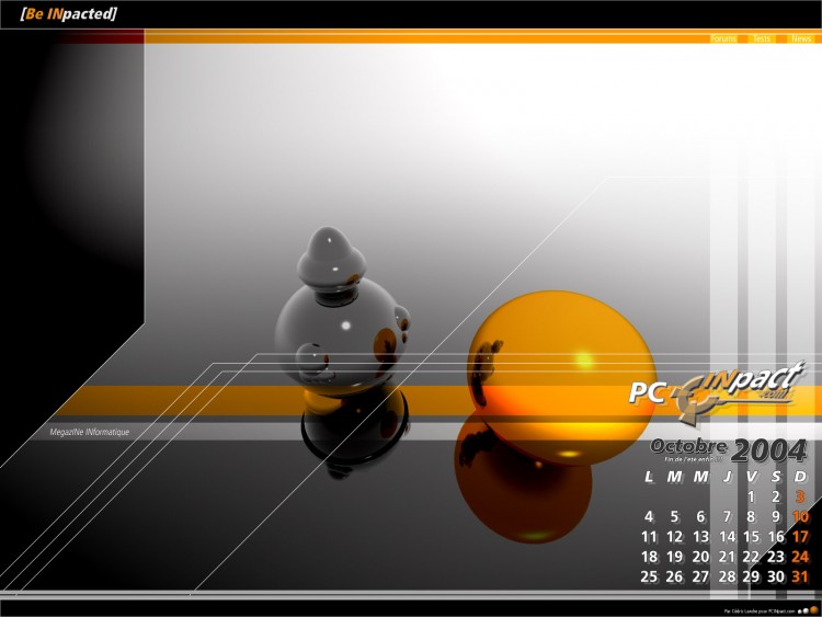 Fonds d'cran Informatique Informatique Wallpaper B d'Octobre PCINpact.com