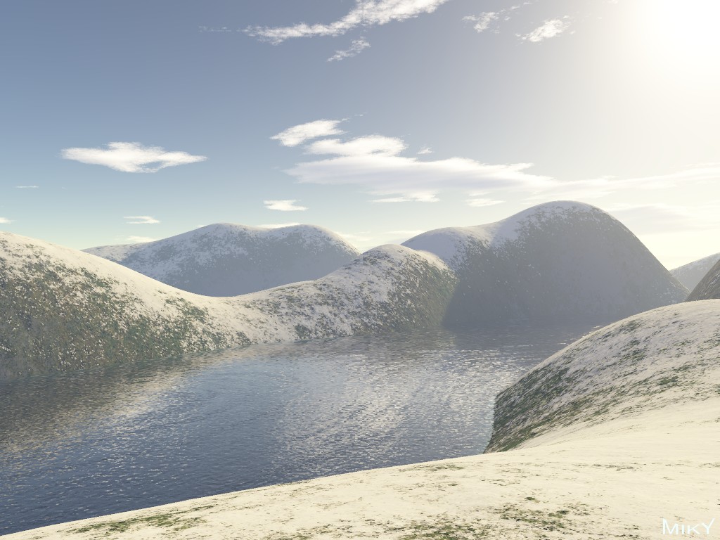 Wallpapers Digital Art 3D - Terragen White river