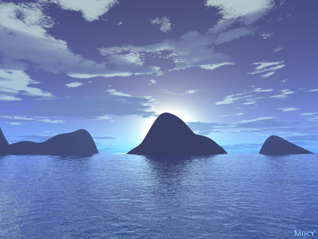 Wallpapers Digital Art 3D - Terragen Blue deep