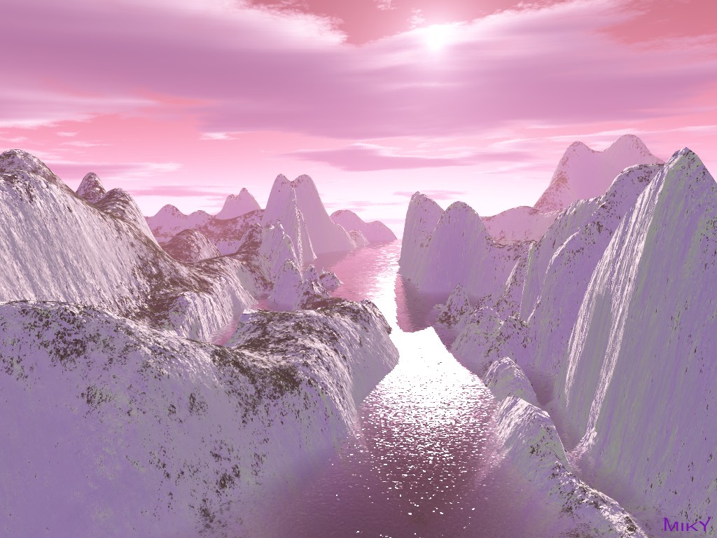 Wallpapers Digital Art 3D - Terragen Misled pink