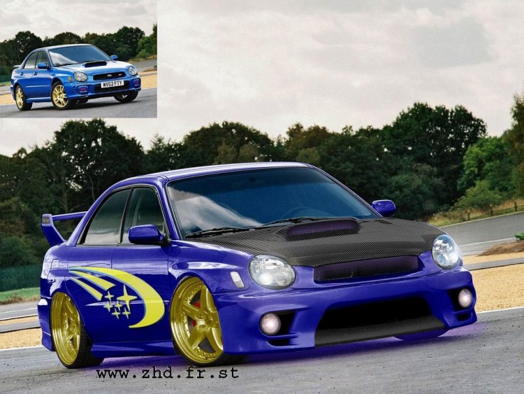 Wallpapers Cars Tuning Subaru Impreza WRX STi-R