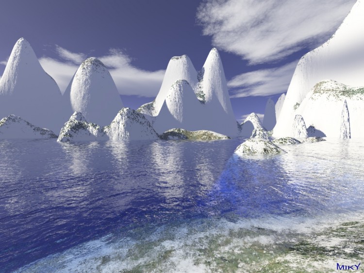 Wallpapers Digital Art 3D - Terragen Fresh Blue