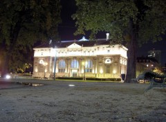 Fonds d'cran Voyages : Europe Isre- ancienne bibliothque de Grenoble la nuit