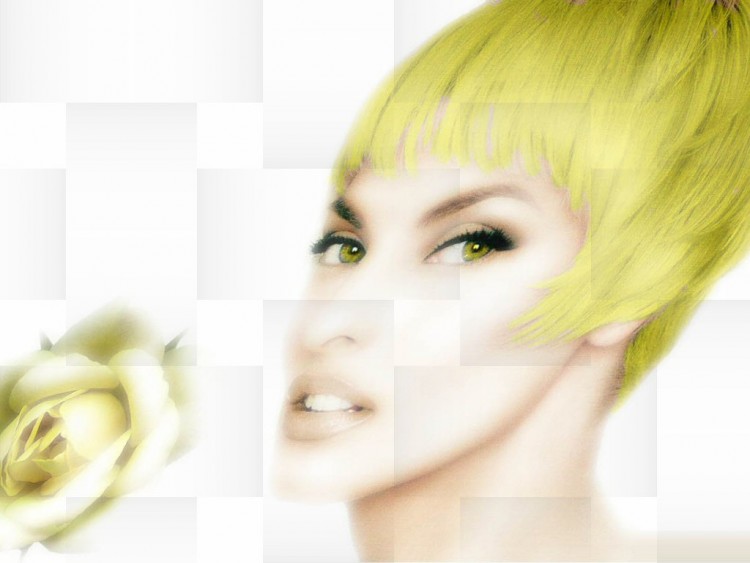 Wallpapers Digital Art Portraits Yellow