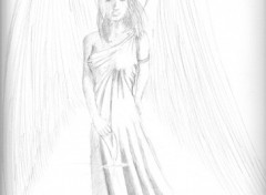 Wallpapers Art - Pencil Ange avec des ailes