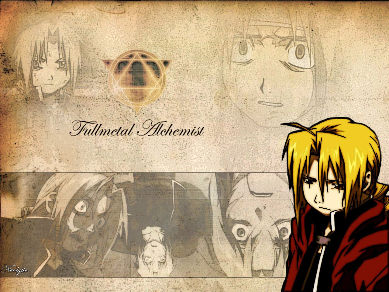 Fonds d'cran Manga Full Metal Alchemist Ed tout Triste T_T !