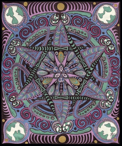 Fonds d'cran Art - Crayon Mandalas C'est ma vie!!!!