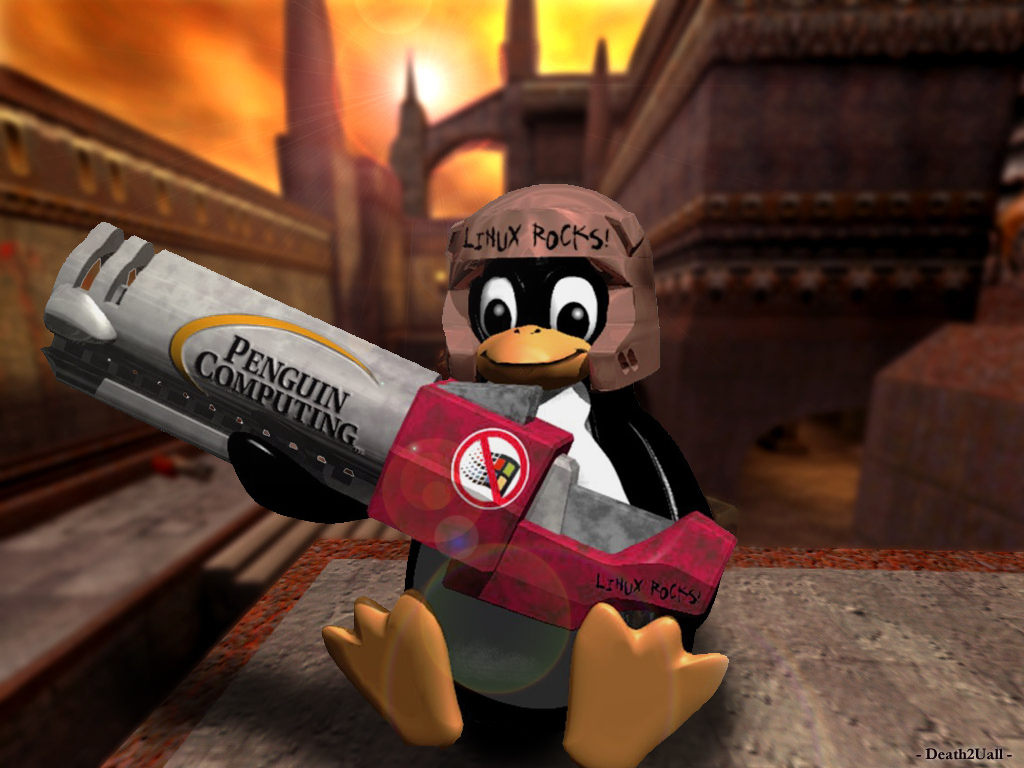 Fonds d'cran Informatique Linux Quake Tux - Liquid_2003 Quaker by Kenzo