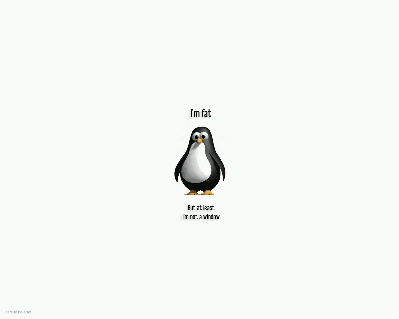 Fonds d'cran Informatique Linux I'm not a window...