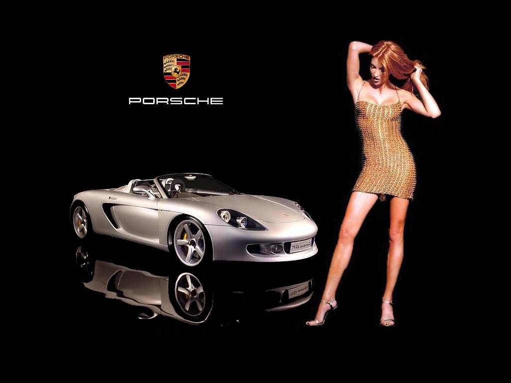 Fonds d'cran Voitures Filles et Voitures Porsche Carrera GT