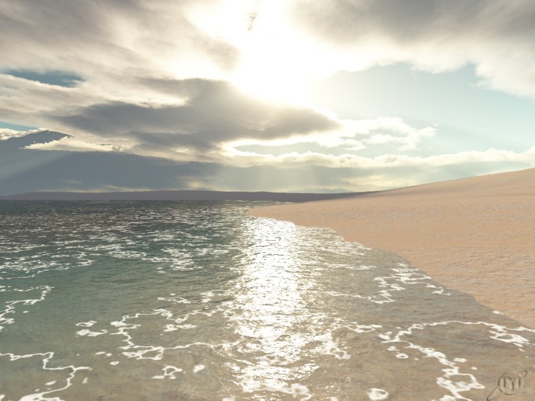 Wallpapers Digital Art 3D - Terragen La plage