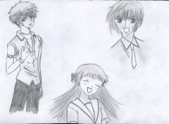 Wallpapers Art - Pencil Harhu, Torhu et Yuki