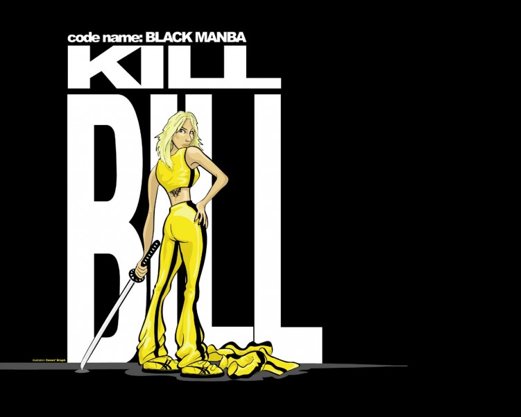 Fonds d'cran Cinma Kill Bill Vol. 1 black manba