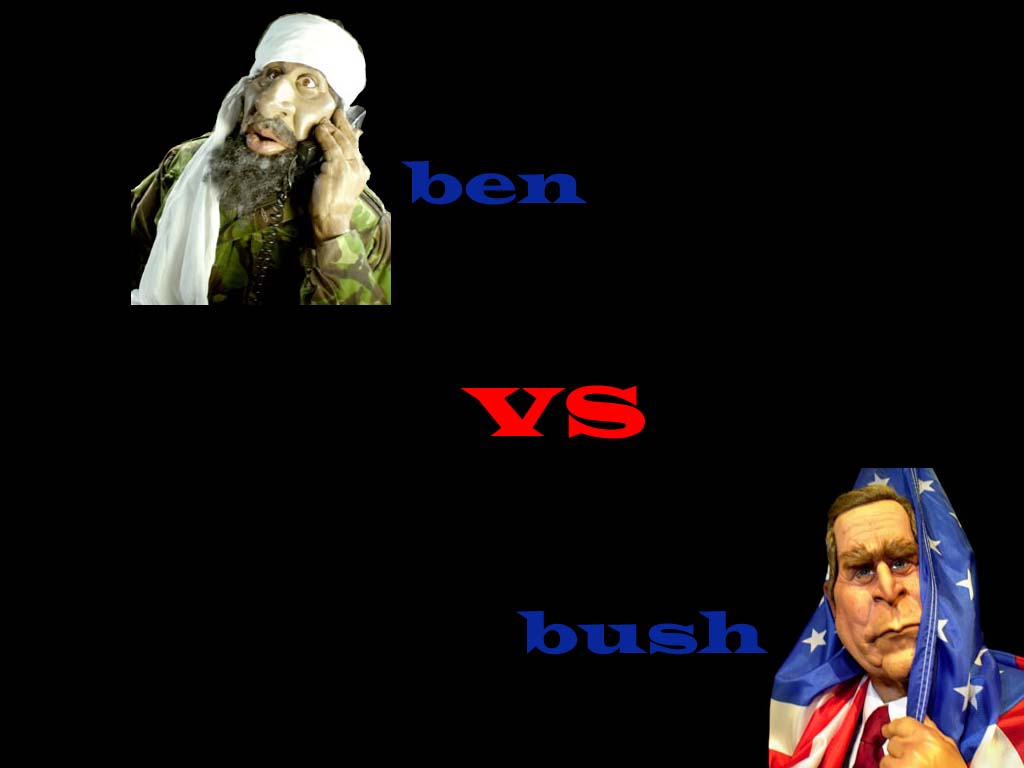 Fonds d'cran Humour Divers ben VS bush