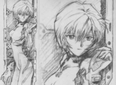 Fonds d'cran Art - Crayon rei ayanami