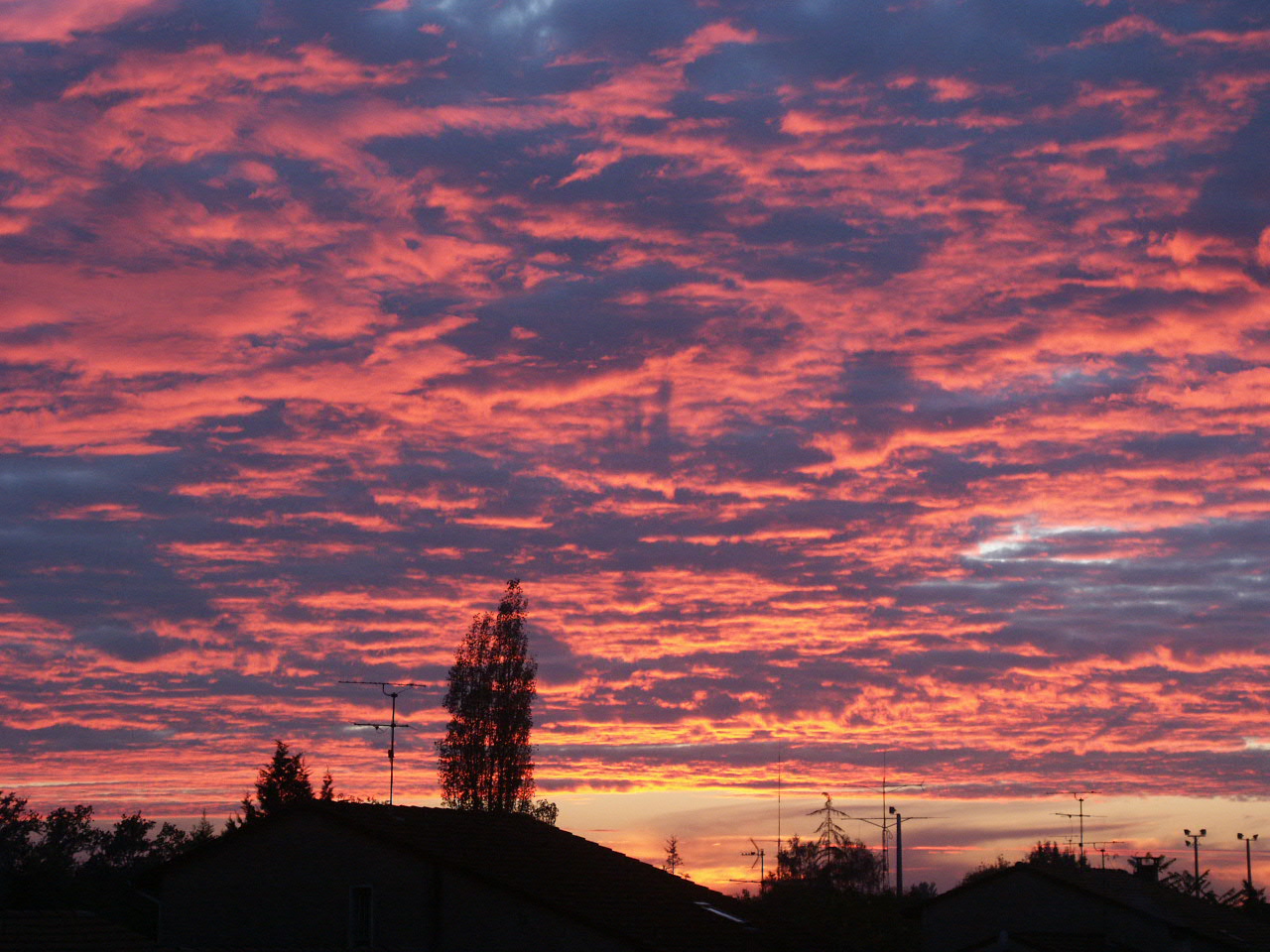 Fonds d'cran Nature Ciel - Nuages Ciel en feu