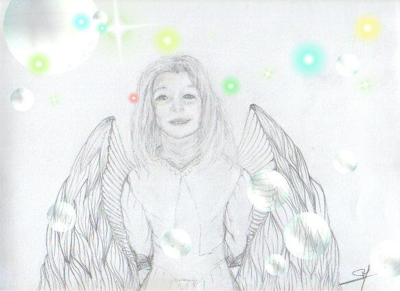 Wallpapers Art - Pencil Fantasy - Angels Mon Angelot