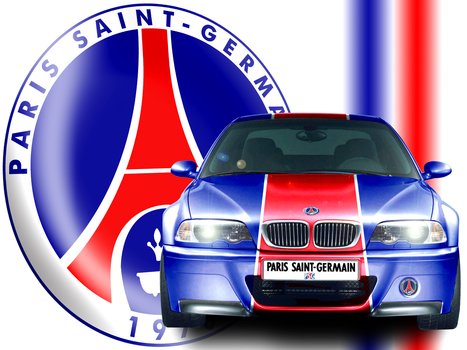 Fonds d'cran Voitures BMW PSG - M3