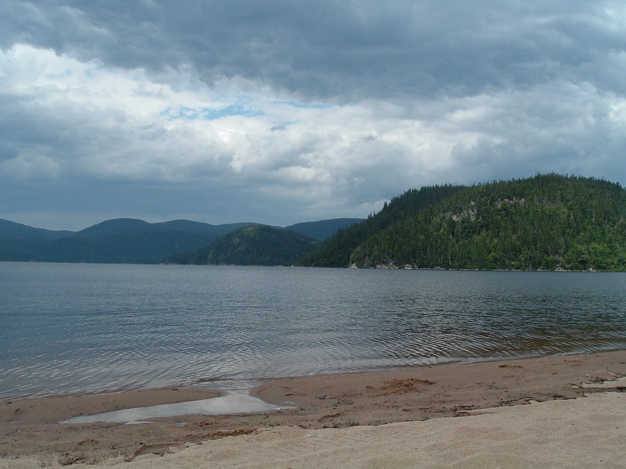 Fonds d'cran Nature Couchers et levers de Soleil Lac Rapides, Qubec