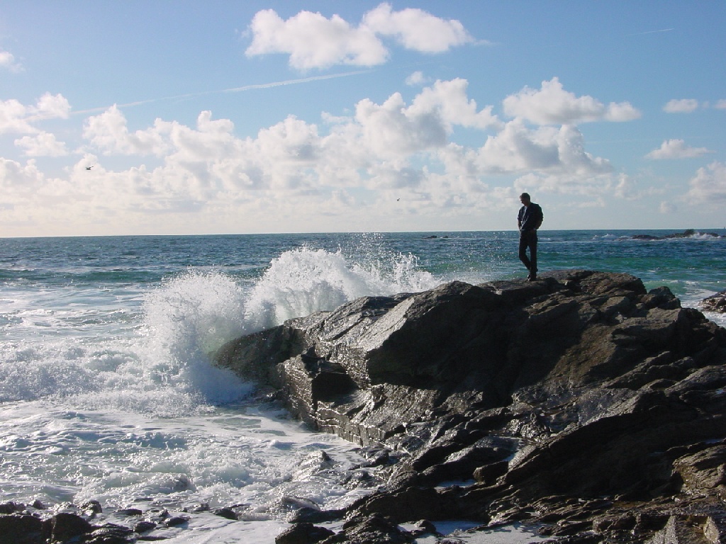 Fonds d'cran Nature Mers - Ocans - Plages ca c de la vague ! ! !