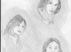 Fonds d'cran Art - Crayon the three friends