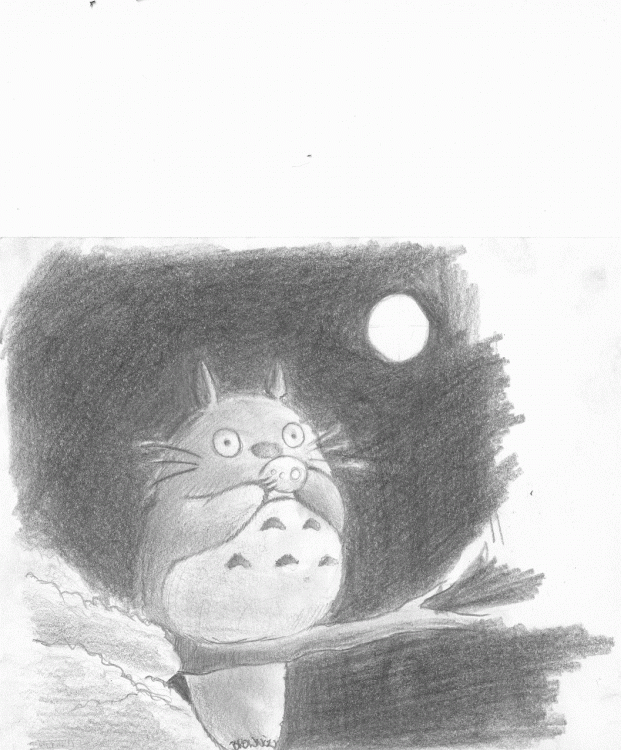 Wallpapers Art - Pencil Cartoons - Totoro totoro